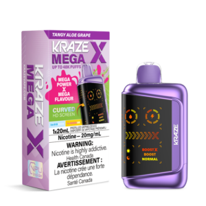 Tangy Aloe Grape Kraze Mega X -48KDisposable Vape