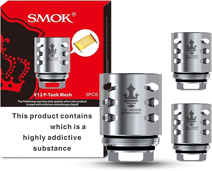 SMOK V12 P-Tank Mesh coil - 3 par paquet