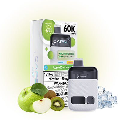 Apple Kiwi Ice CAPSL 60K Disposable Vape by Flavour Beast