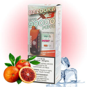 Blood Orange Bazooka Vape X3 90K disposable