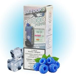 Blue Razz Ice – Bazooka Vape X3 90K Disposable