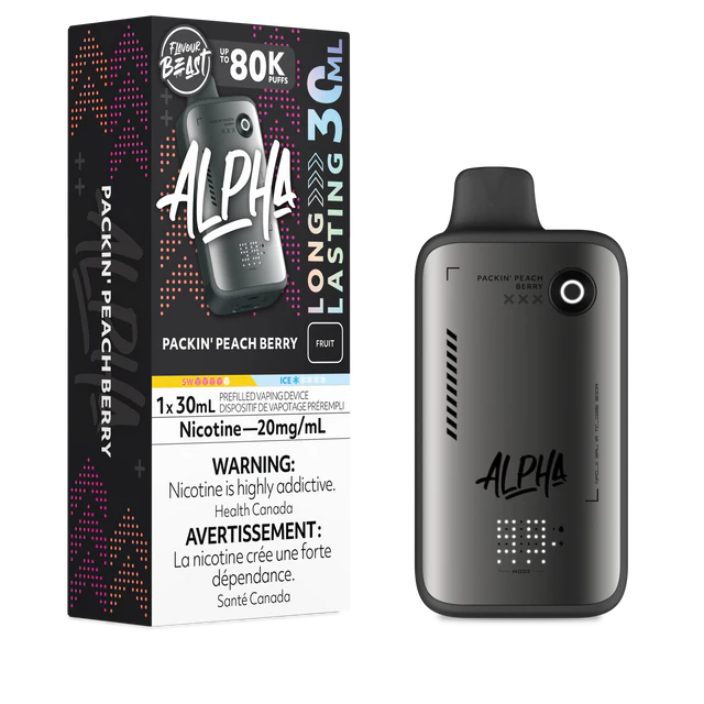 Packin’ Peach Berry Alpha Disposable Vape by Flavour Beast