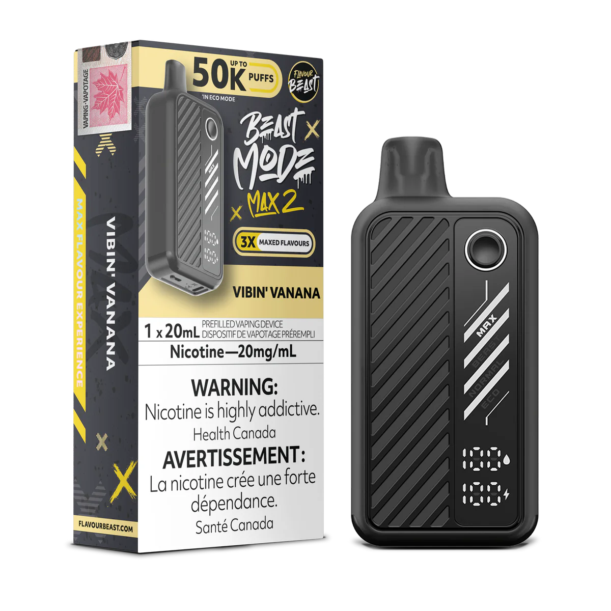 Vibin Vanana Flavour Beast Mode Max 2 50K Disposable Vape
