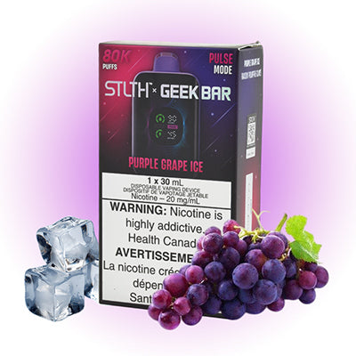 Purple Grape Ice STLTH X Geek Bar Disposable - 80K