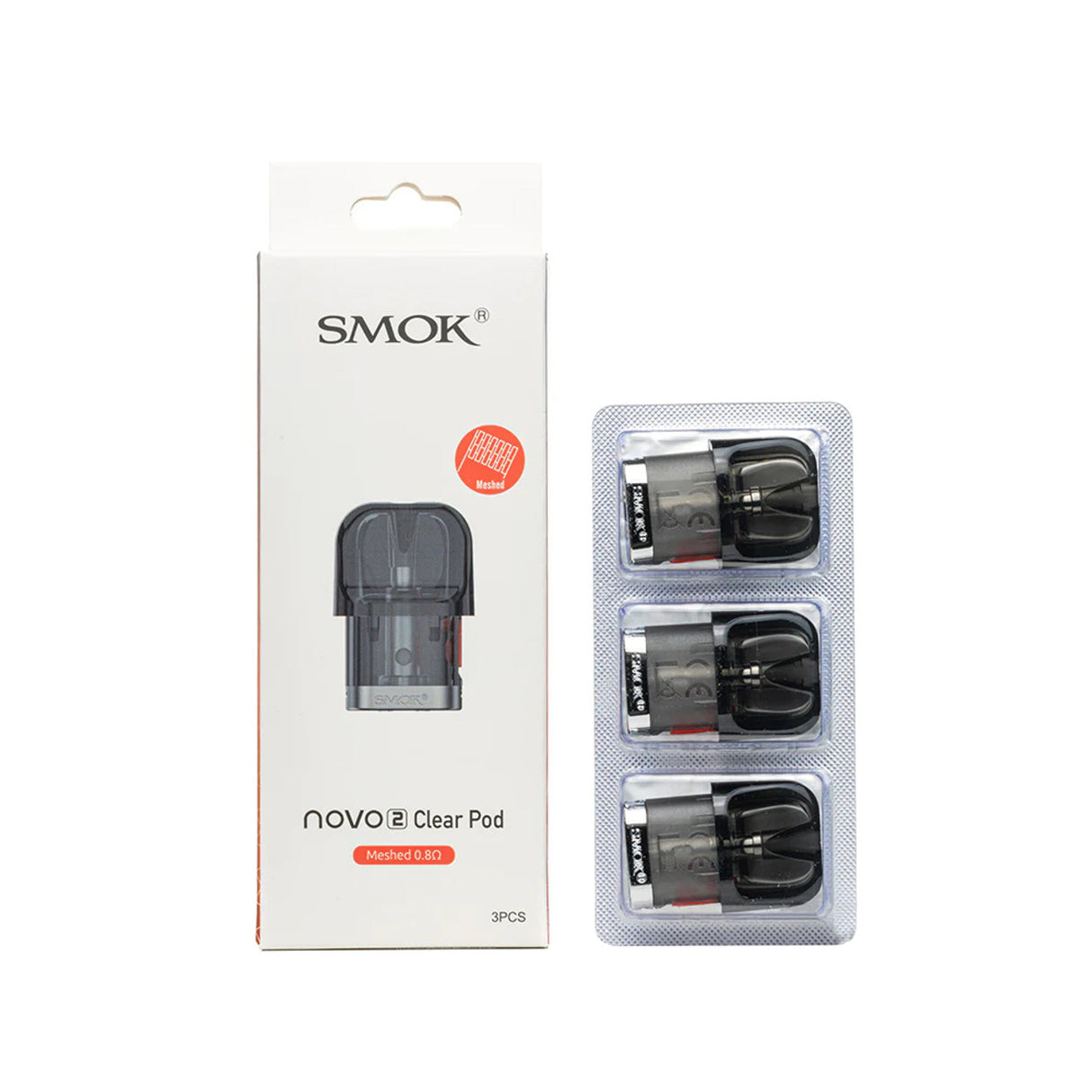 SMOK NOVO 2 Clear Pod - 3 par paquet