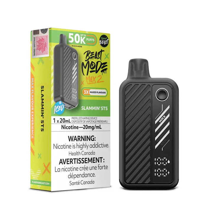 Slammin’ STS Ice Flavour Beast Mode Max 2 50K Disposable Vape