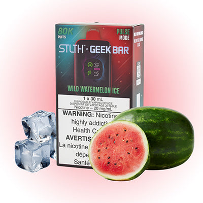 Wild Watermelon Ice STLTH X Geek Bar Jetable - 80K