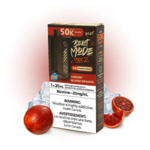 Bangin’ Blood Orange Ice Flavour Beast Mode Max 2 50K Disposable Vape
