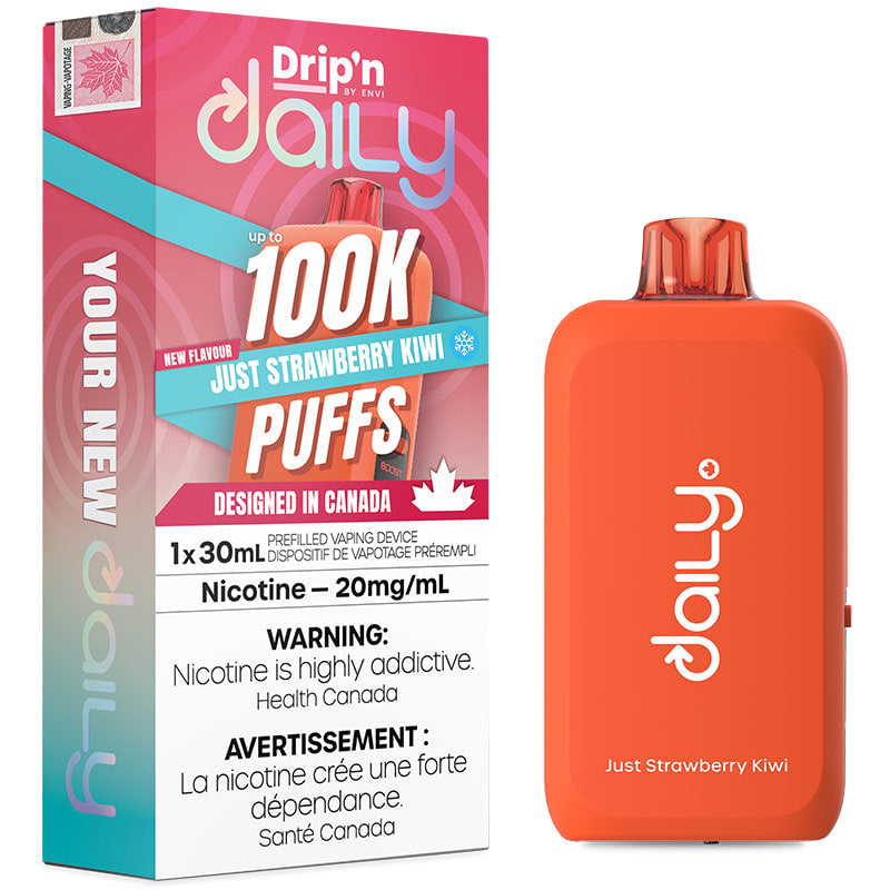 Just Strawberry Kiwi Ice Drip’n Daily 100K Disposable By Envi
