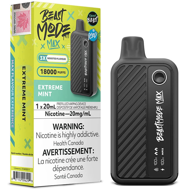 Extreme Mint Iced Flavour Beast Mode Max 18K Disposable Vape