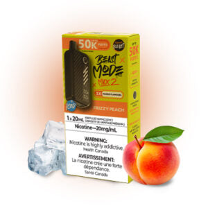 Frizzy Peach Ice Flavour Beast Mode Max 2 50K - Vape Jetable