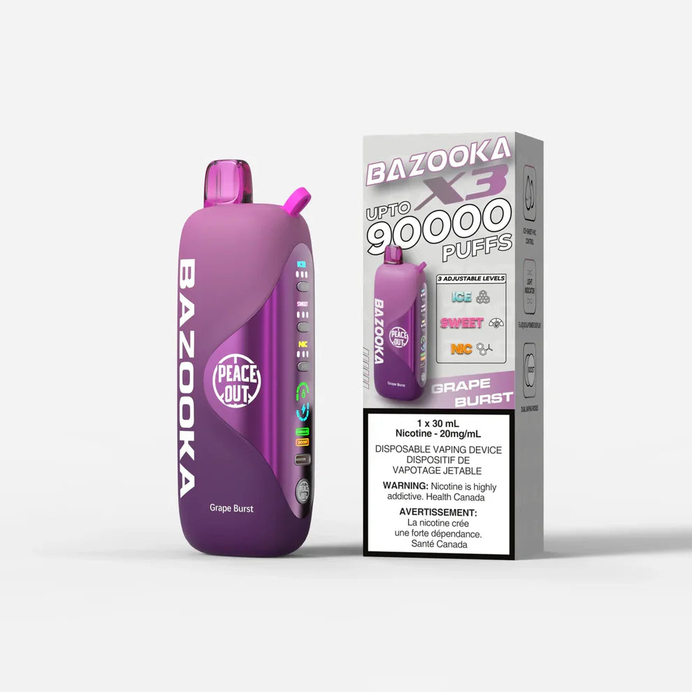Grape Burst – Bazooka Vape X3 90K Disposable