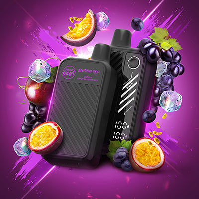 Groovy Grape Ice Passionfruit Flavour Beast Mode Max 2 50K Disposable Vape