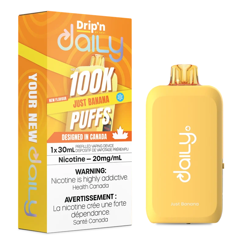 Just Banana Ice Drip’n Daily 100K Disposable By Envi