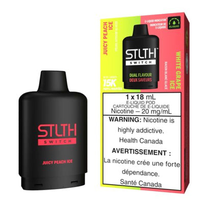 STLTH Loop 2 SWITCH 15K - Juicy Peach Ice/ White Grape Ice Pod - 20mg