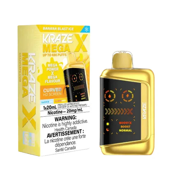 Banana Blast Ice Kraze Mega X - 48K Disposable Vape