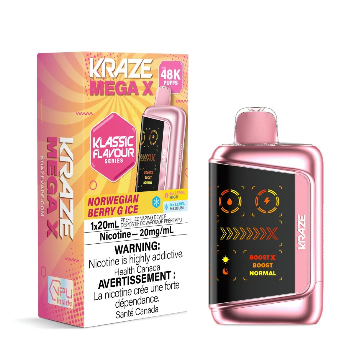 Norwegian Berry G Ice Kraze Mega X - 48K Disposable Vape