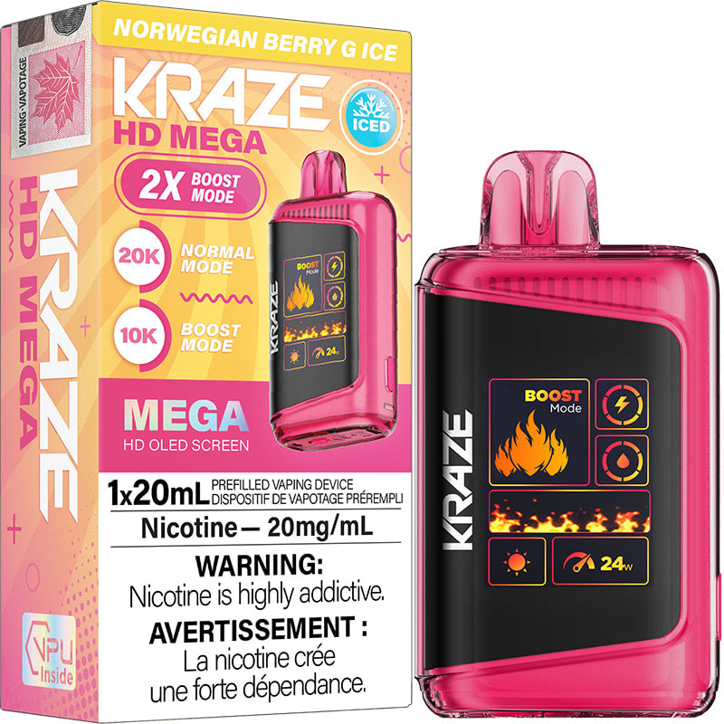 NOUVEAU- KRAZE HD MEGA - Norwegian Berry G Ice