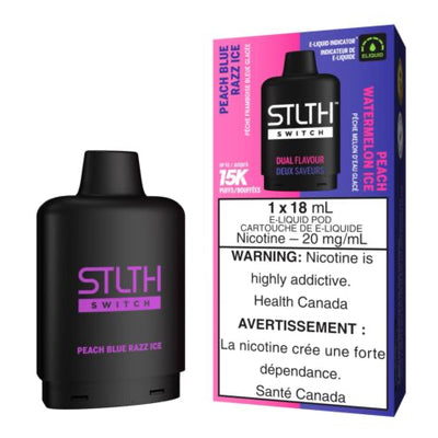 STLTH Loop 2 SWITCH 15K - Pod Peach Blue Razz Ice and Peach Watermelon Ice - 20mg
