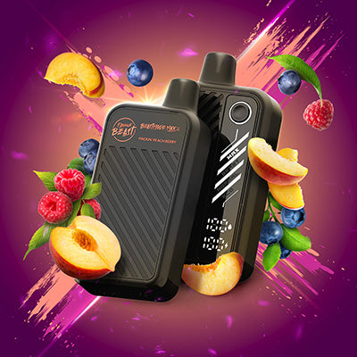 Packin’ Peach Berry Flavour Beast Mode Max 2 50K Disposable Vape