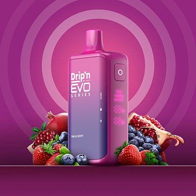 DRIP’N EVO 28K TRIPLE BERRY VAPE JETABLE PAR ENVI