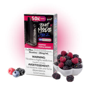 Trippin Triple Berry Flavour Beast Mode Max 2 50K Disposable Vape