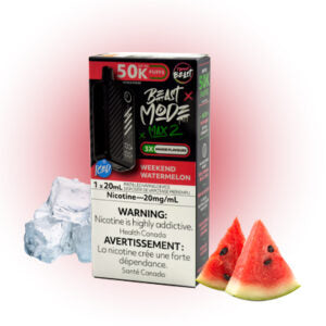Weekend Watermelon Ice Flavour Beast Mode Max 2 50K Disposable Vape