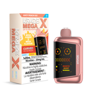 Juicy Peach Ice Kraze Mega X - 48K Disposable Vape