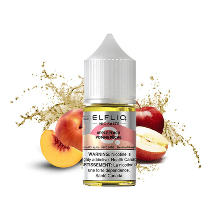 Elf Bar ElfLiq 20mg Nic Salt E-Liquid Apple Peach 30ml