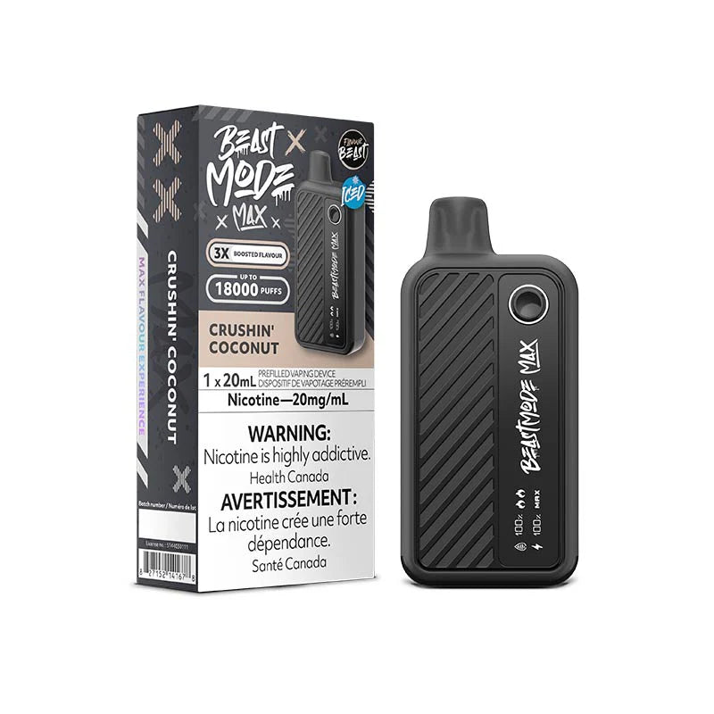 Crushin’ Coconut Flavour Beast Mode Max 18K Disposable Vape