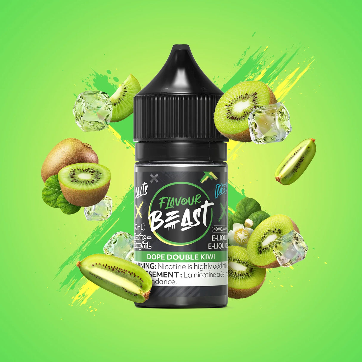 Flavour Beast E-Liquid - Dope Double Kiwi Iced 30mL