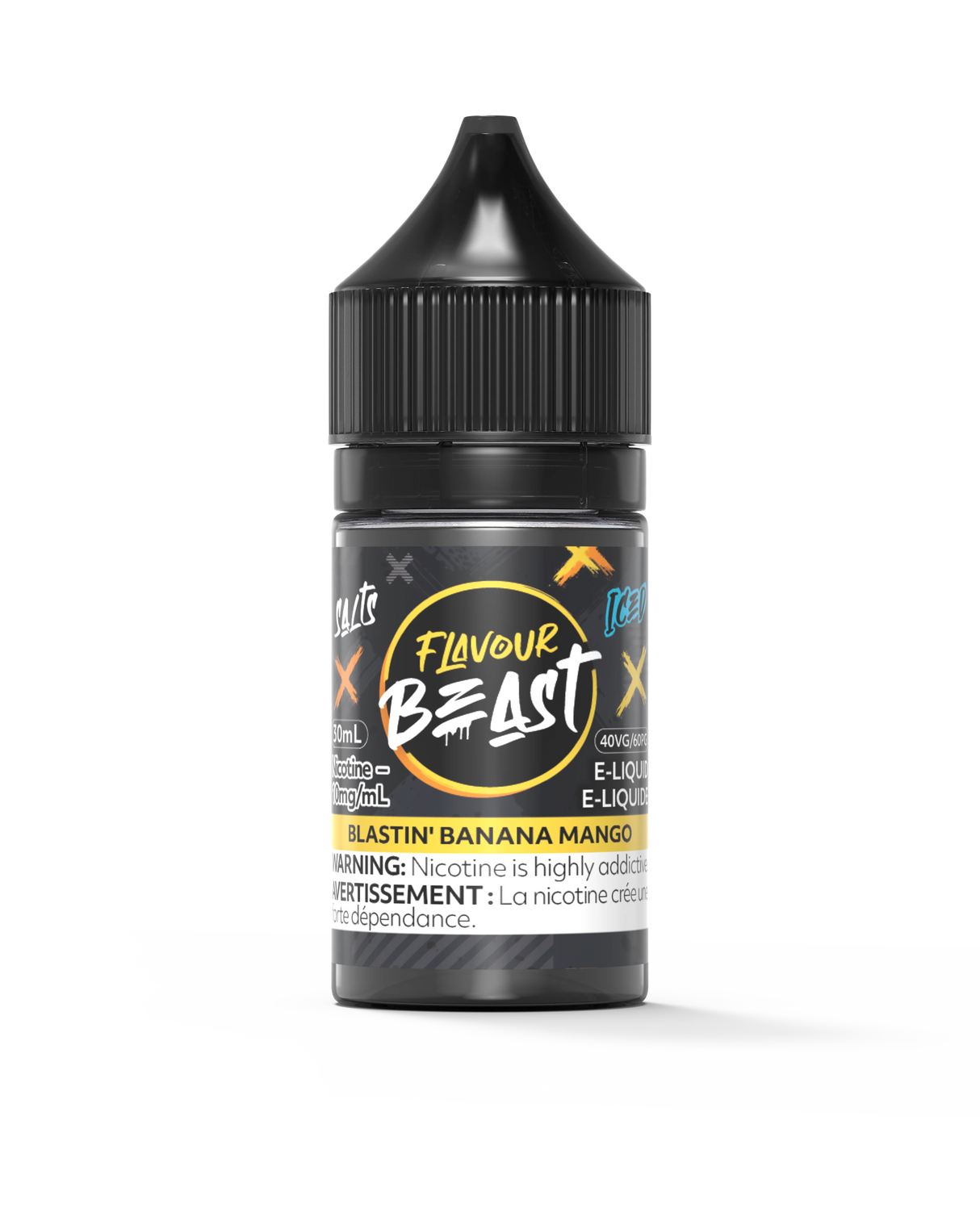 Flavour Beast E-Liquid - Blastin Banana Mango Iced 30mL