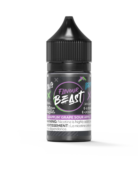 Flavour Beast E-Liquid - Grapplin Grape Sour Apple Iced 30mL