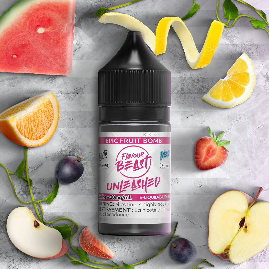 Flavour Beast E-Liquid - Unleashed - Epic Fruit Bomb 20mg/30mL