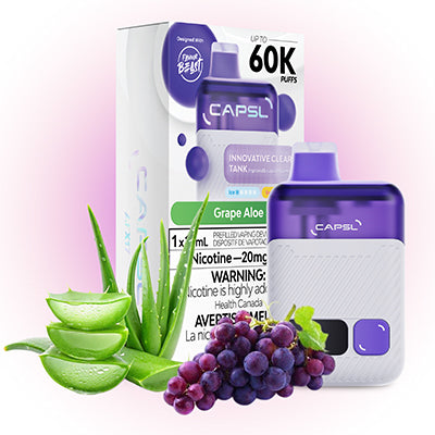 Grape Aloe CAPSL 60K Disposable Vape by Flavour Beast
