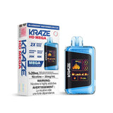 NEW Kraze HD Mega Blueberry watermelon ice Disposable Vape