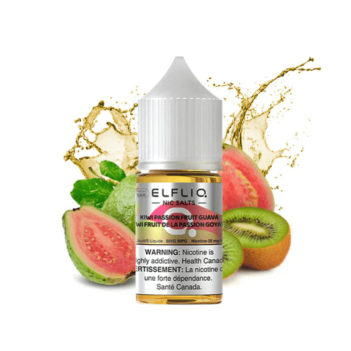 Elf Bar ElfLiq 20mg Nic Salt E-Liquid Kiwi Passionfruit Guava 30ml