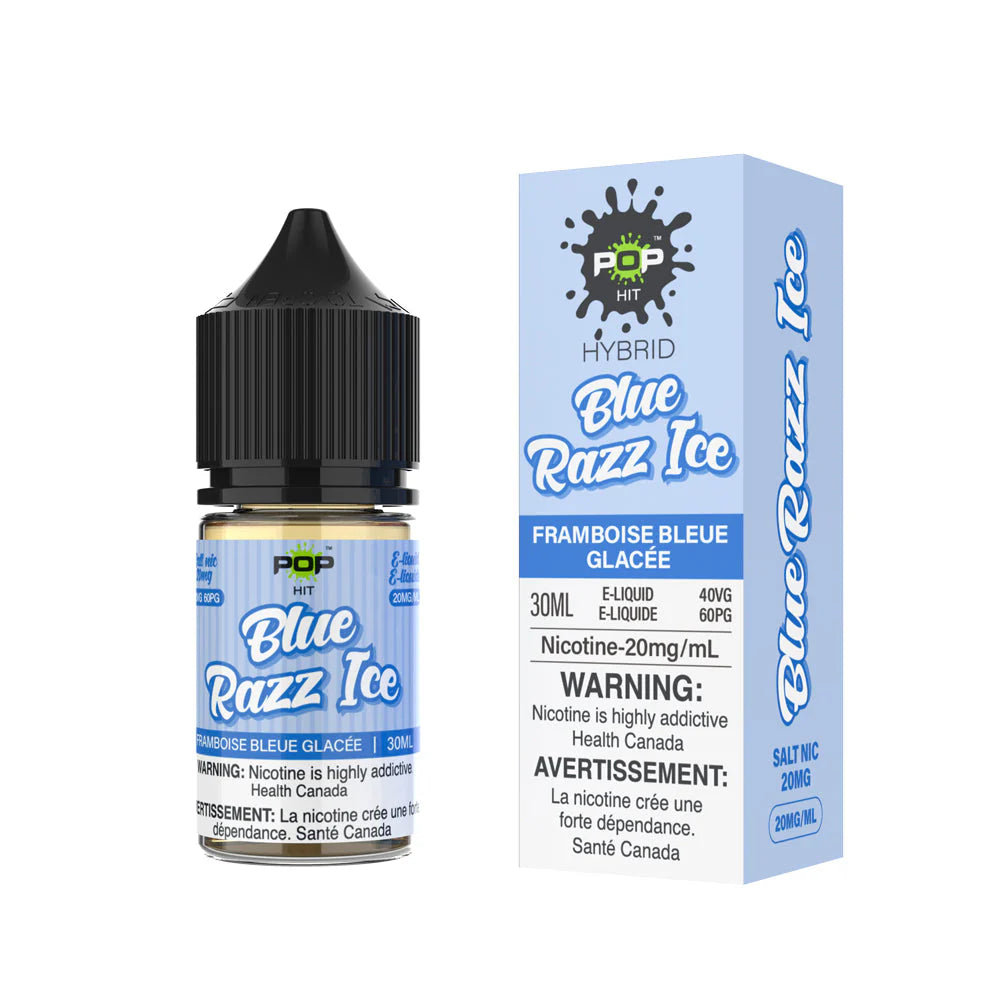 Pop Hit 20mg Nic Salt E-Liquid Blue Razz Ice