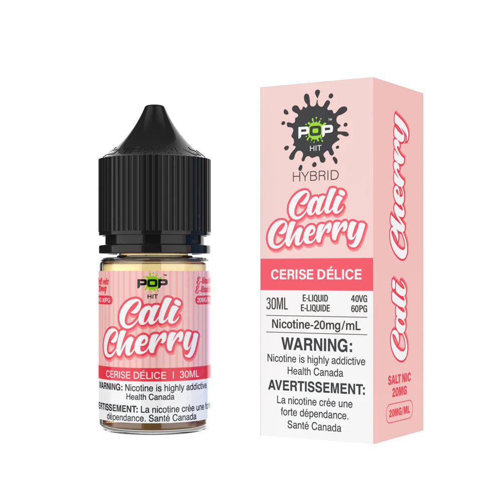 Pop Hit 20mg Nic Salt E-Liquid Cali Cherry