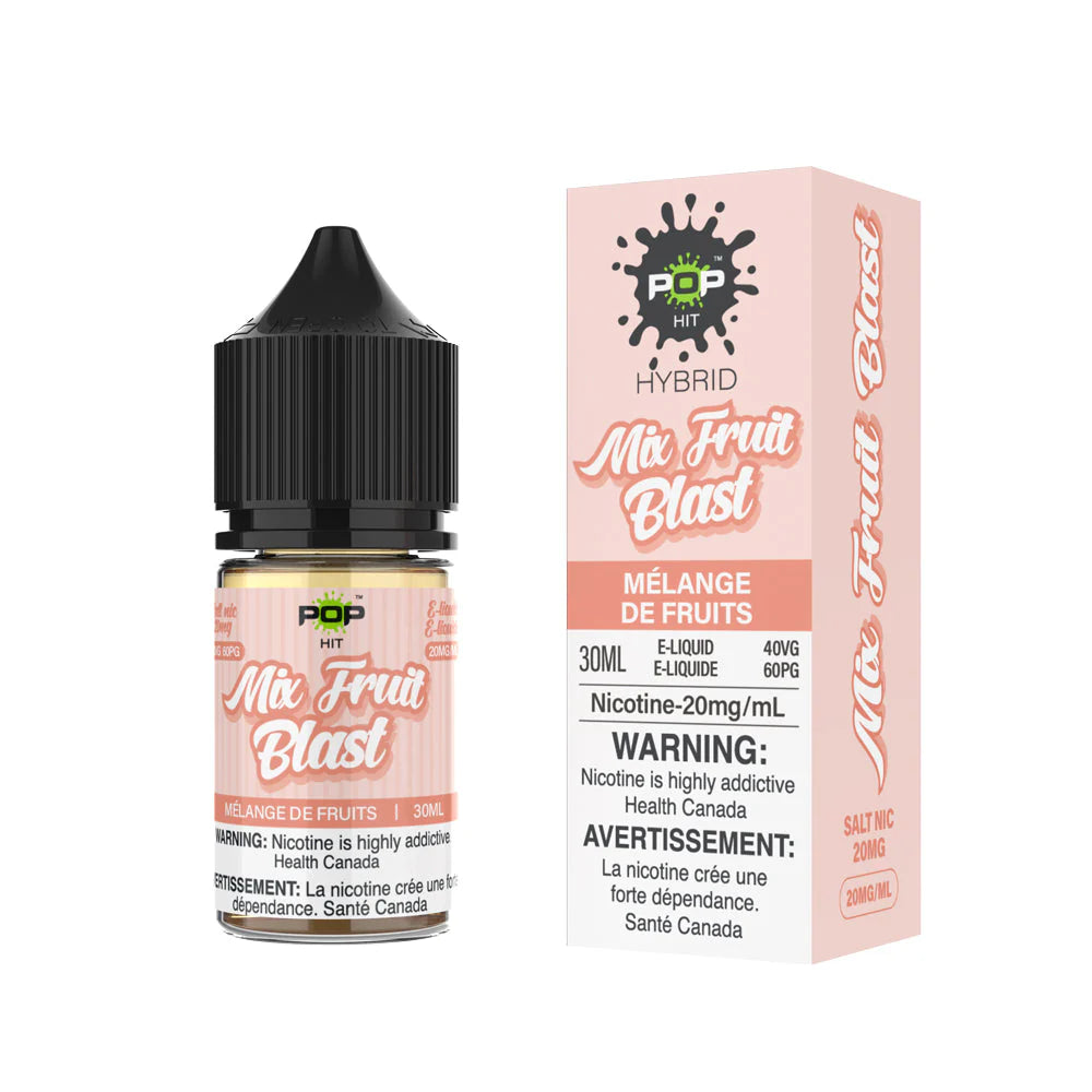 Pop Hit 20mg Nic Salt E-Liquid Mix Fruit Blast