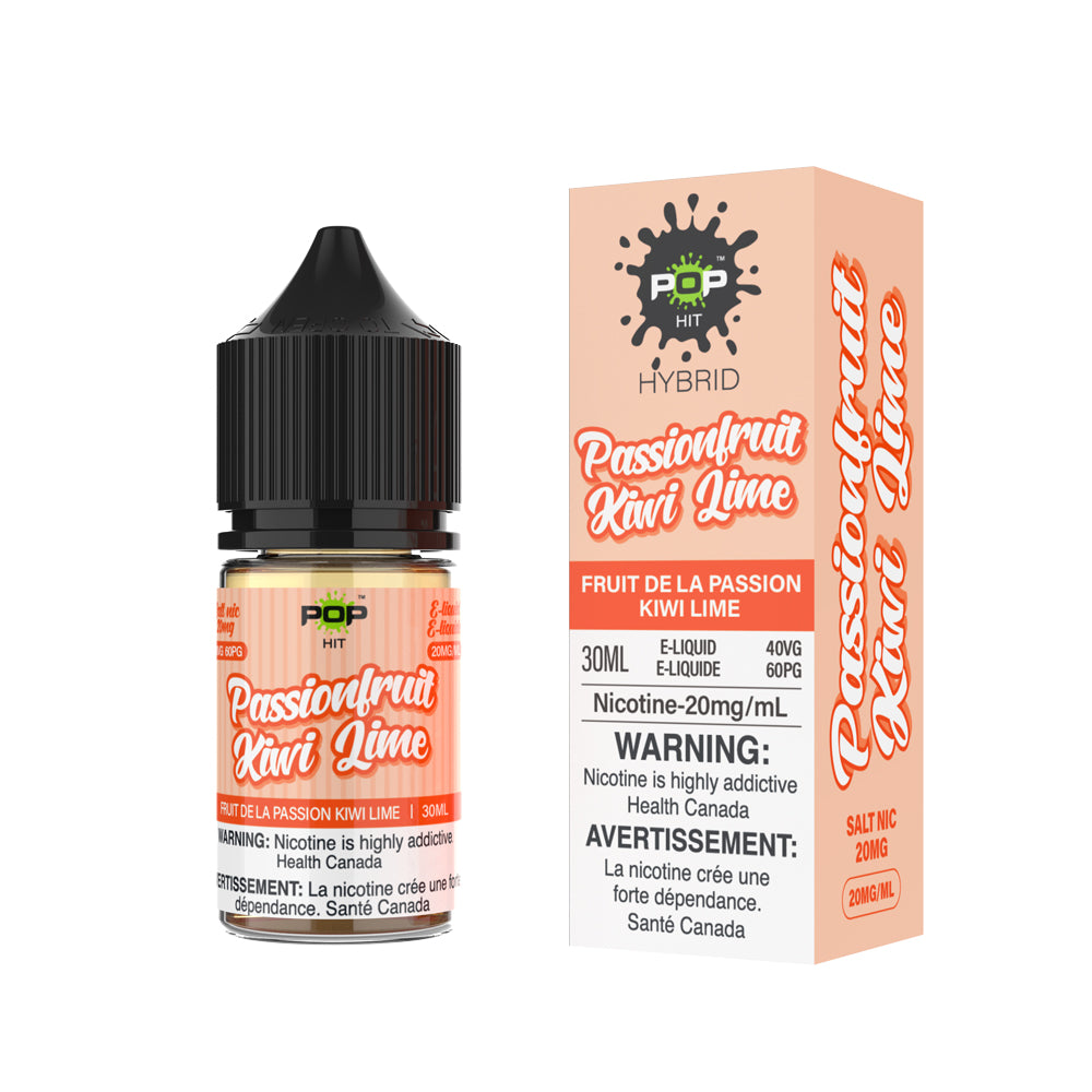 Pop Hit 20mg Nic Salt E-Liquid Passionfruit Kiwi Lime