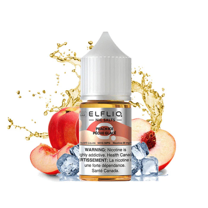 Elf Bar ElfLiq 20mg Nic Salt E-Liquid Peach Ice 30ml