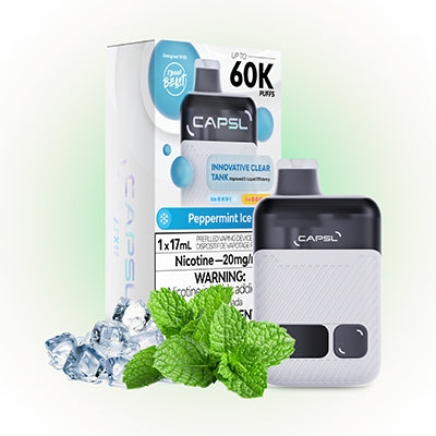 Peppermint Ice  CAPSL 60K Disposable Vape by Flavour Beast