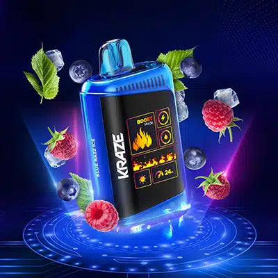 Kraze HD Mega Blue Razz Ice Vape Jetable