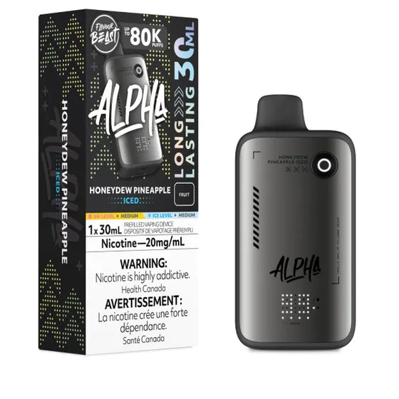 Honeydew Pineapple Iced Alpha Disposable Vape by Flavour Beast