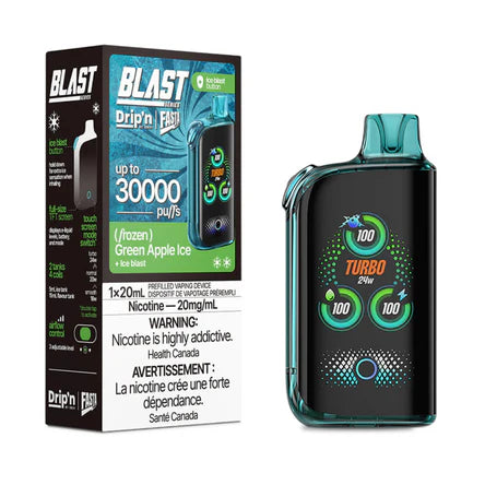 Green Apple Ice Drip’n X Fasta Blast 30K Disposable by Envi