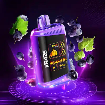 Kraze HD Mega Grape Ice Vape Jetable