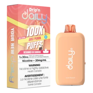 Just Peach Ice Drip’n Daily 100K Disposable By Envi