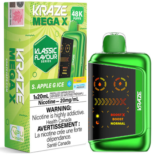 S Apple G Ice Kraze Mega X- 48K Disposable Vape