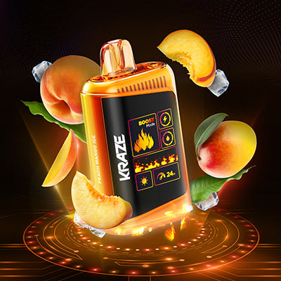 Kraze HD Mega Peach Mango Ice Vape Jetable